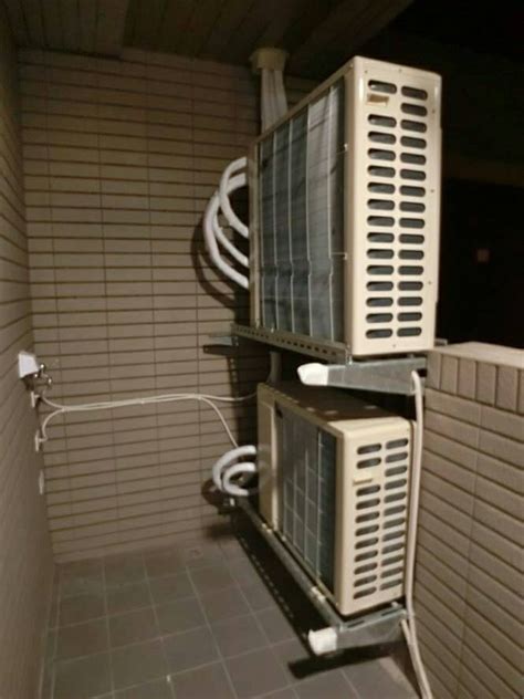庭杖 冷氣室外機陽台